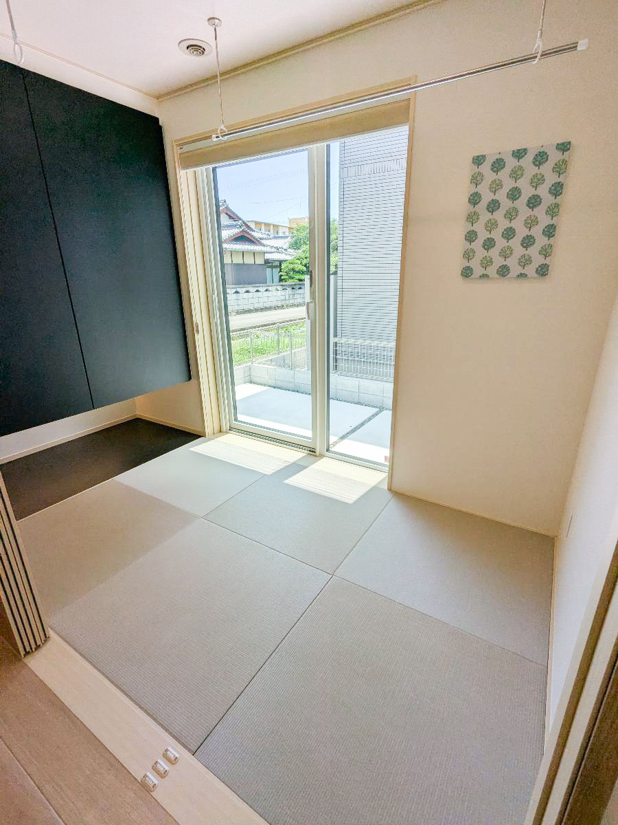 今治市河南町 モデルハウス 区画番号No.8号地 和室で洗濯物を干すことも可能です。