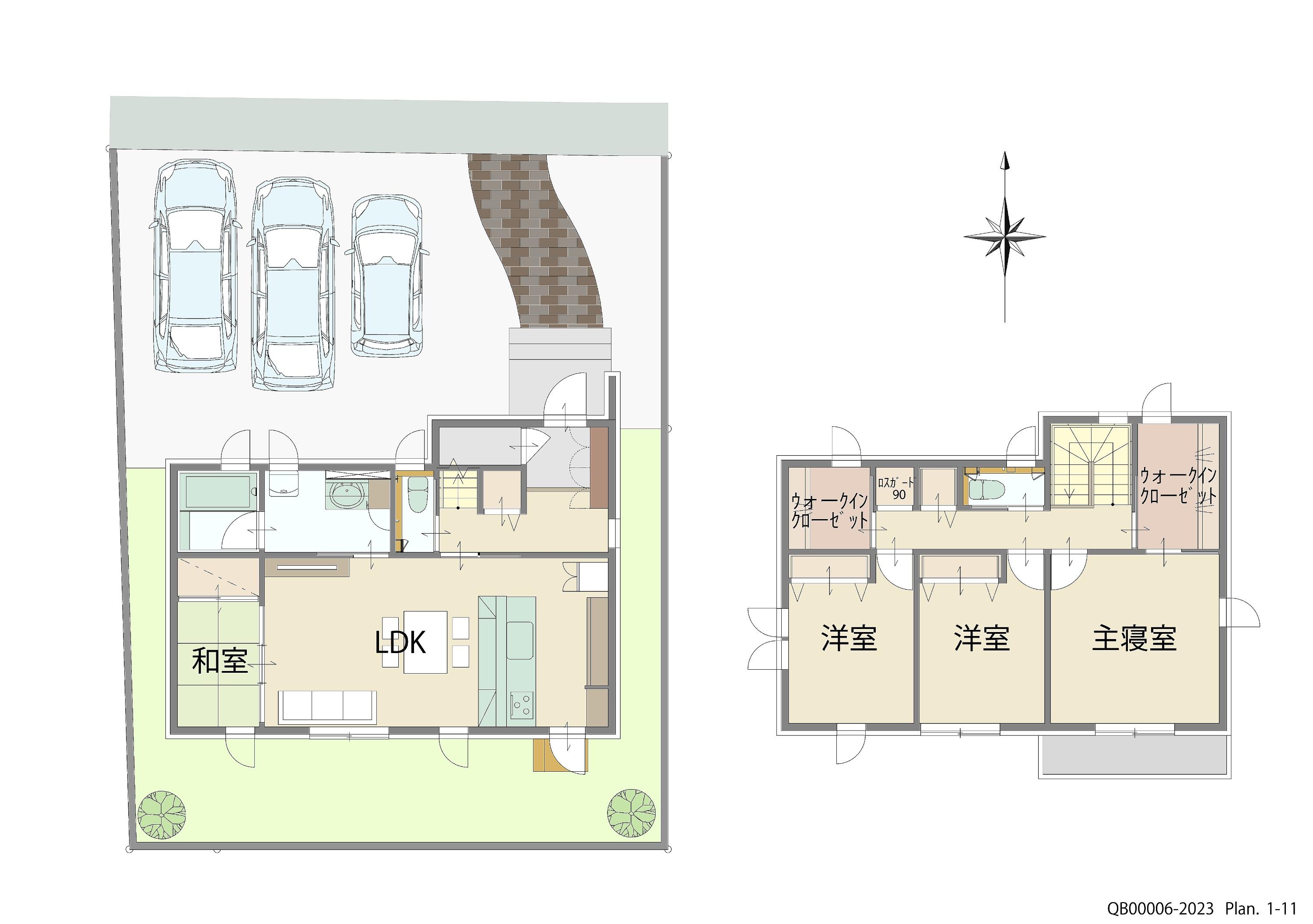 倉敷市中畝 戸建 区画番号No.４ 間取り図