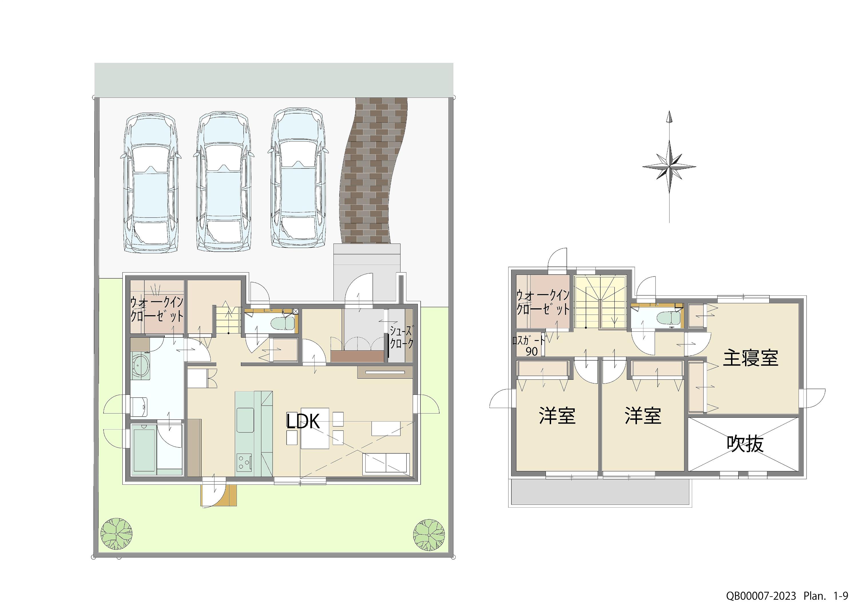 倉敷市中畝 戸建 区画番号No.５ 間取り図