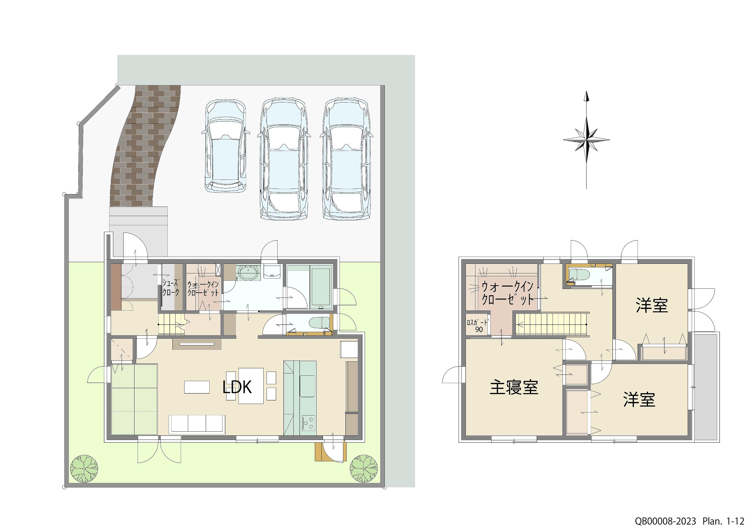 倉敷市中畝 戸建 区画番号No.６ 間取り図