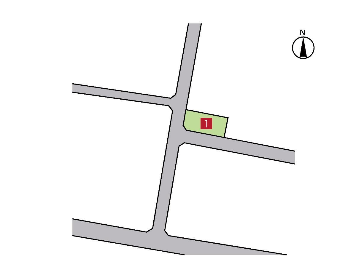 高松市伏石 モデルハウス 区画図