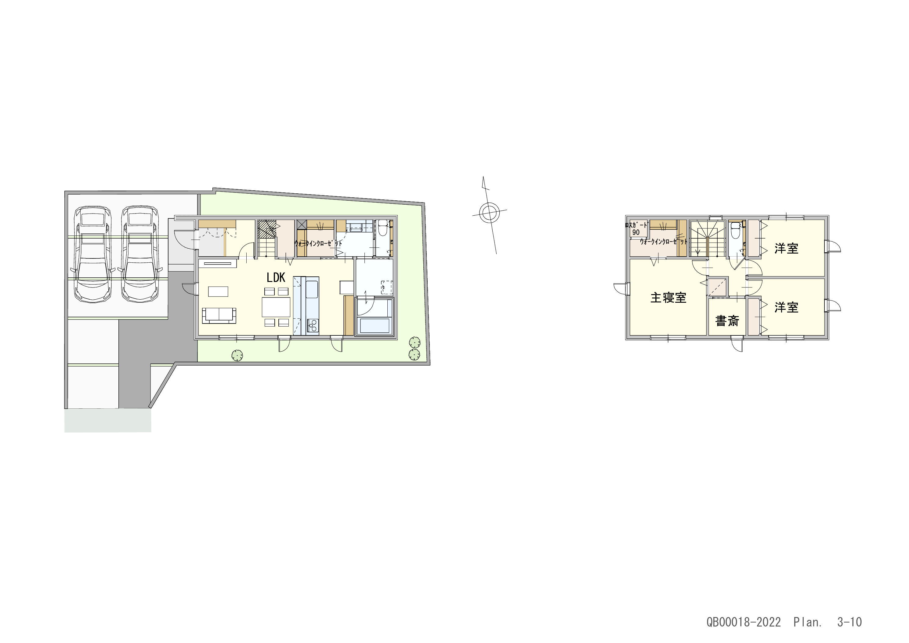 安佐北区可部３丁目 戸建 区画番号No.2 間取り図