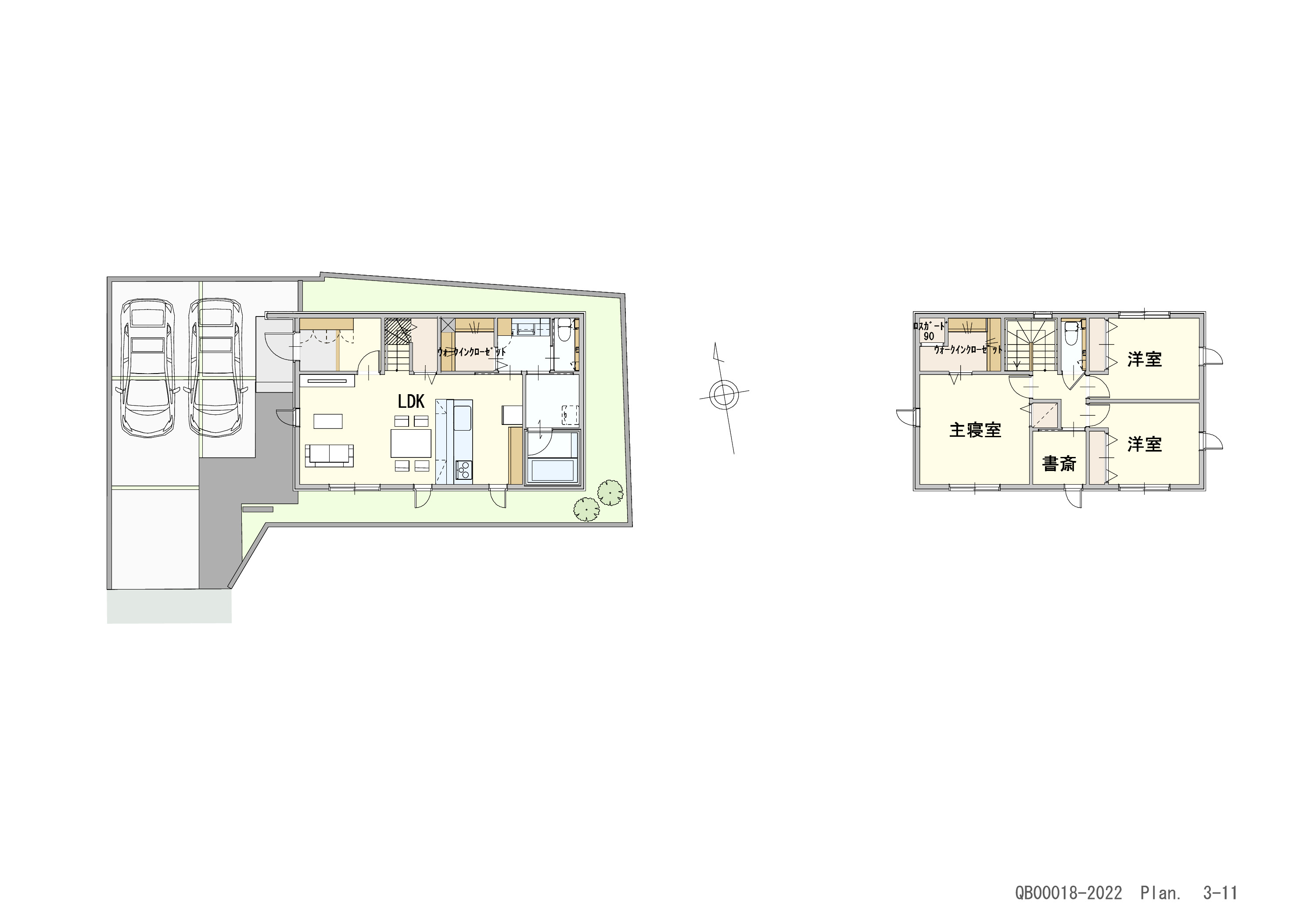 安佐北区可部３丁目 戸建 区画番号No.2 間取り図