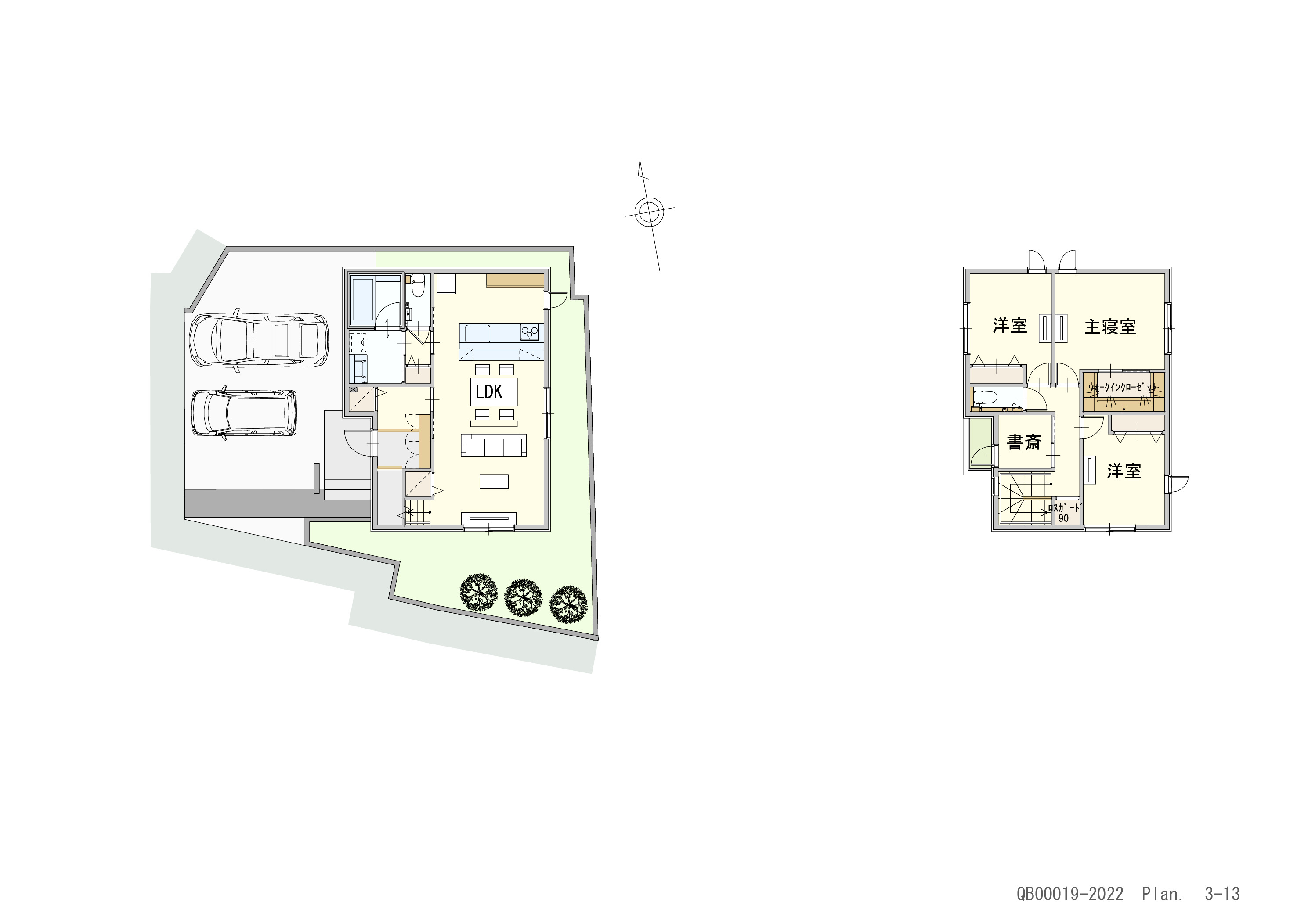 安佐北区可部３丁目 戸建 区画番号No.3 間取り図