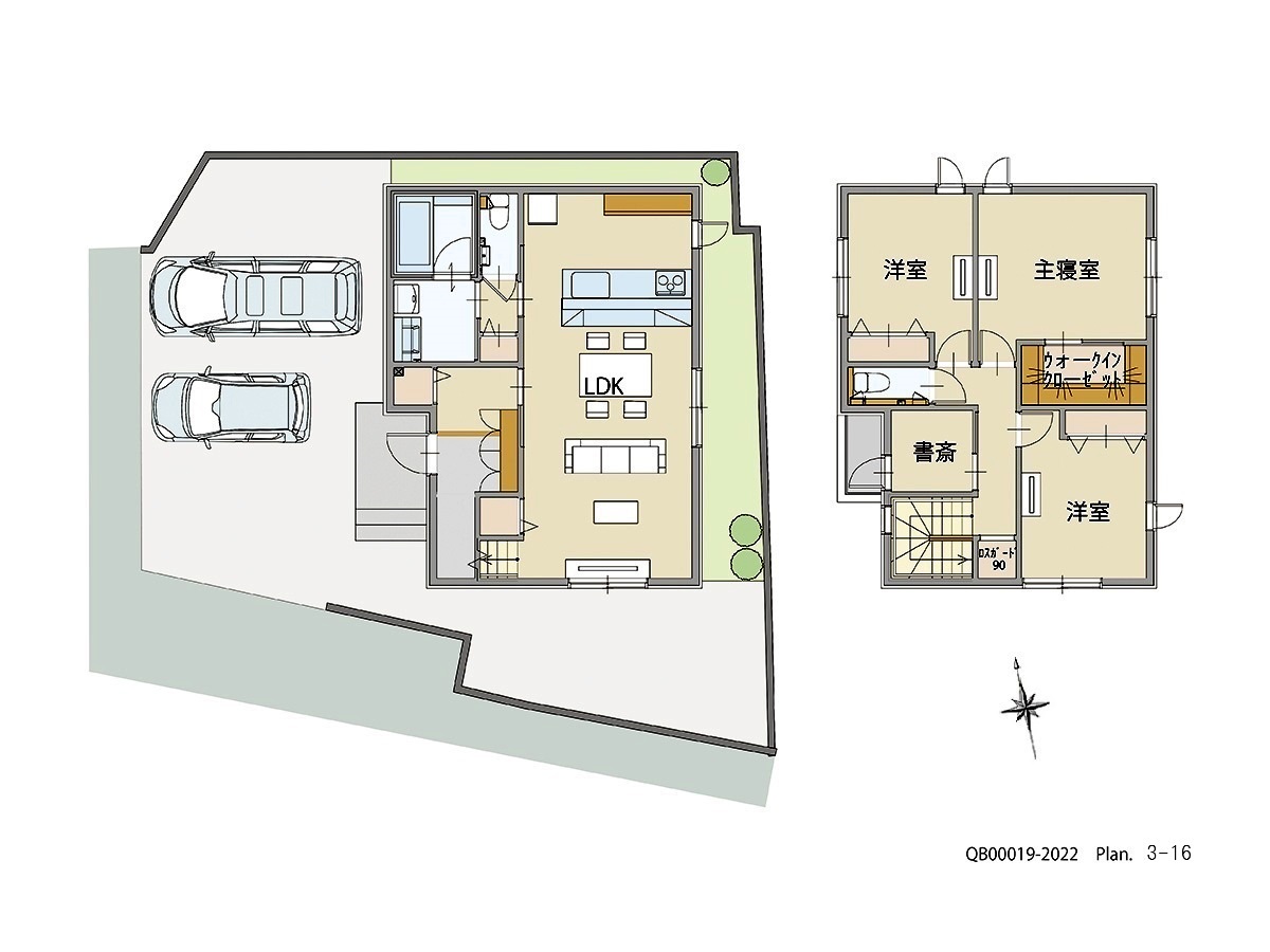 安佐北区可部３丁目 戸建 区画番号No.3 間取り図