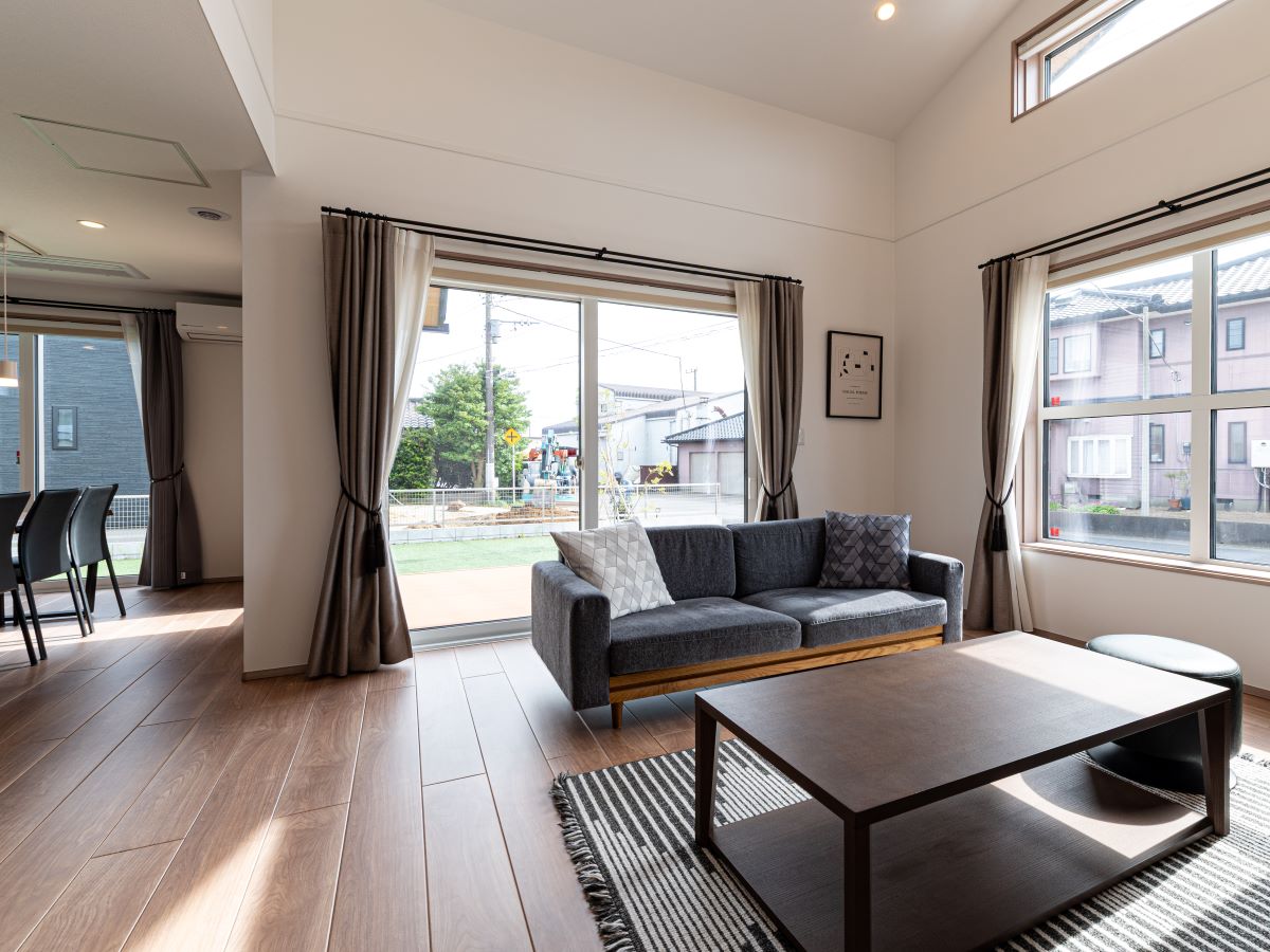 神栖市深芝南分譲住宅 モデルハウス 区画番号No.1 2面採光なので明るいです！