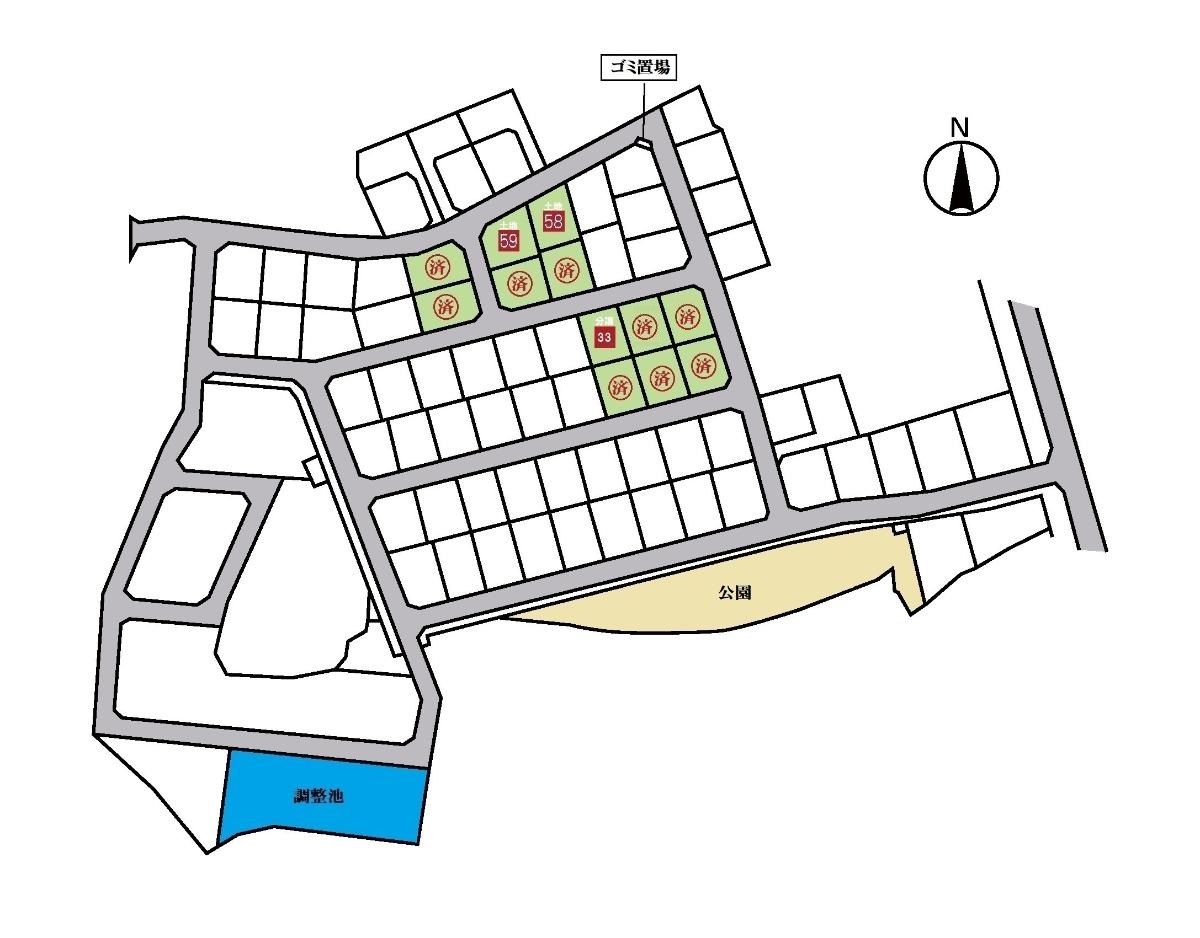 益城町宮の台 土地 区画図