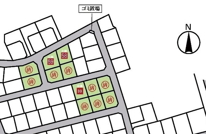 益城町宮の台 土地 区画図