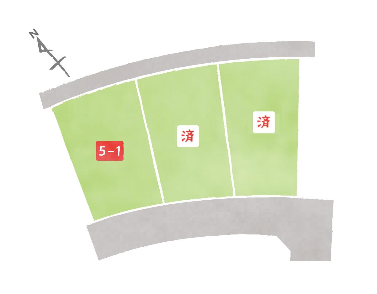 全区画60坪以上のお土地です。穏やかな住環境でのびのびと子育てすることができます！　