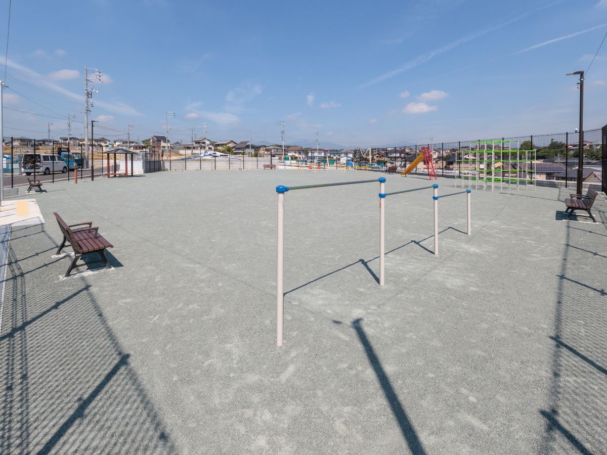 分譲地内には公園も完備しています！お子さまも楽しく遊ぶことができます。　
