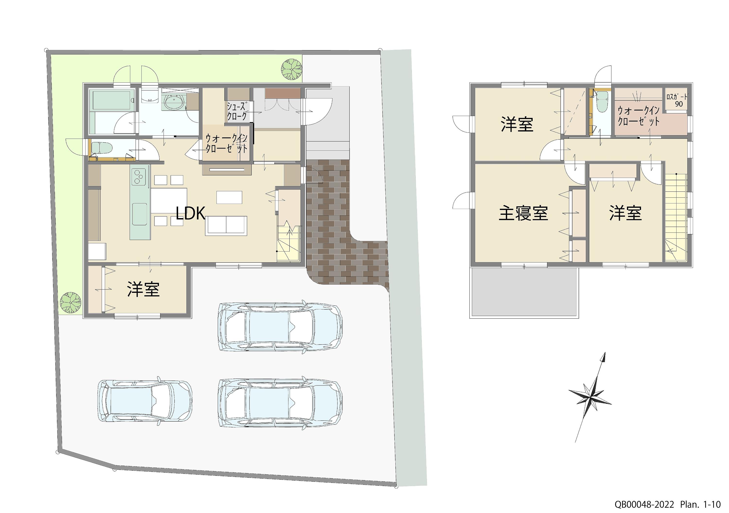 浅口市鴨方町 戸建 区画番号No.５ 間取り図