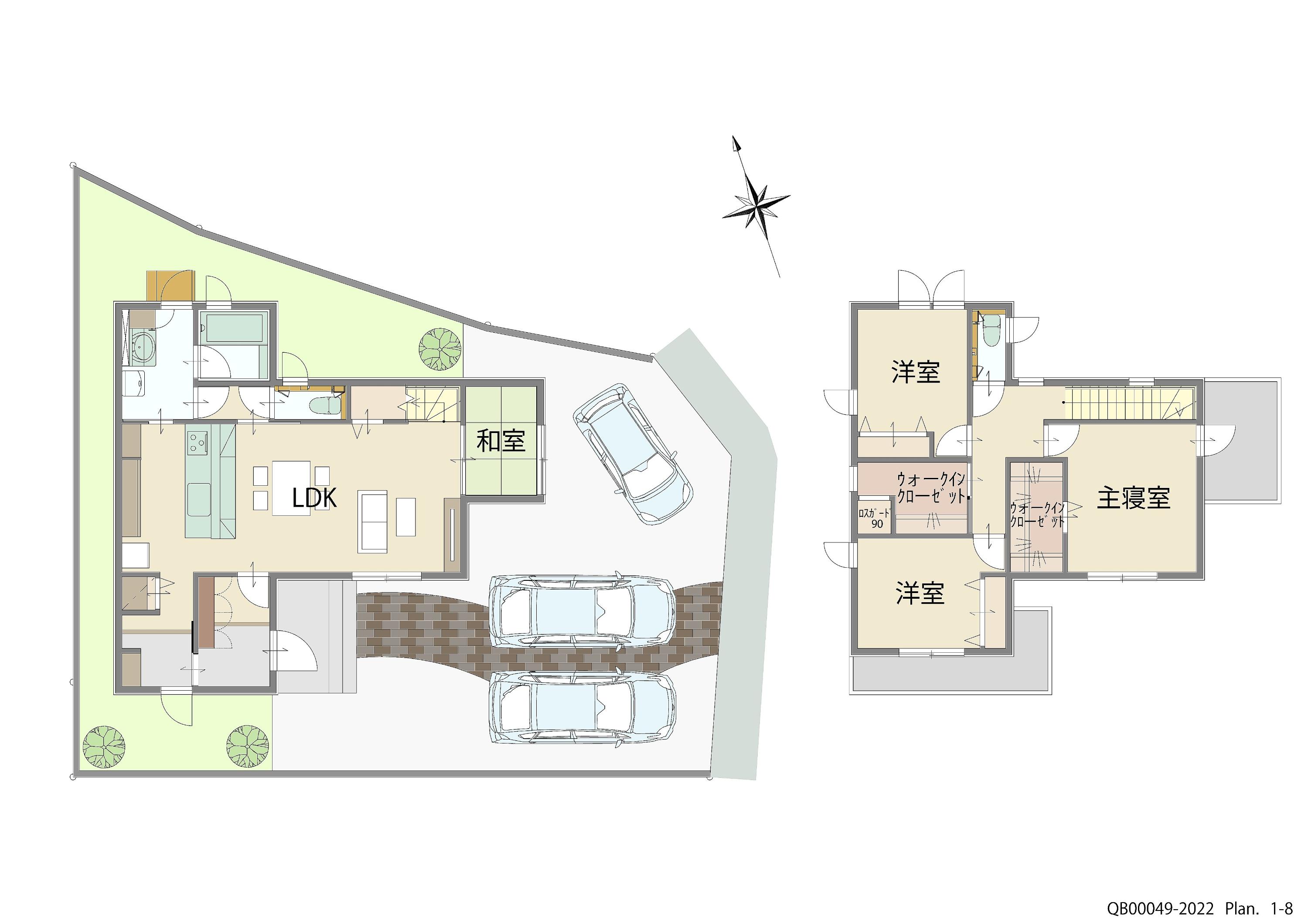 浅口市鴨方町 戸建 区画番号No.９ 間取り図