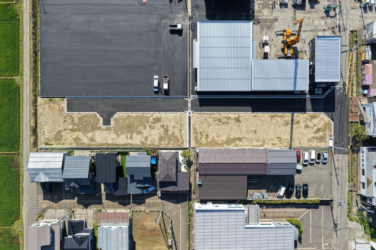 分譲地上空からの様子です！新しいコミュニティの場で家族や友人との交流も広がります！　