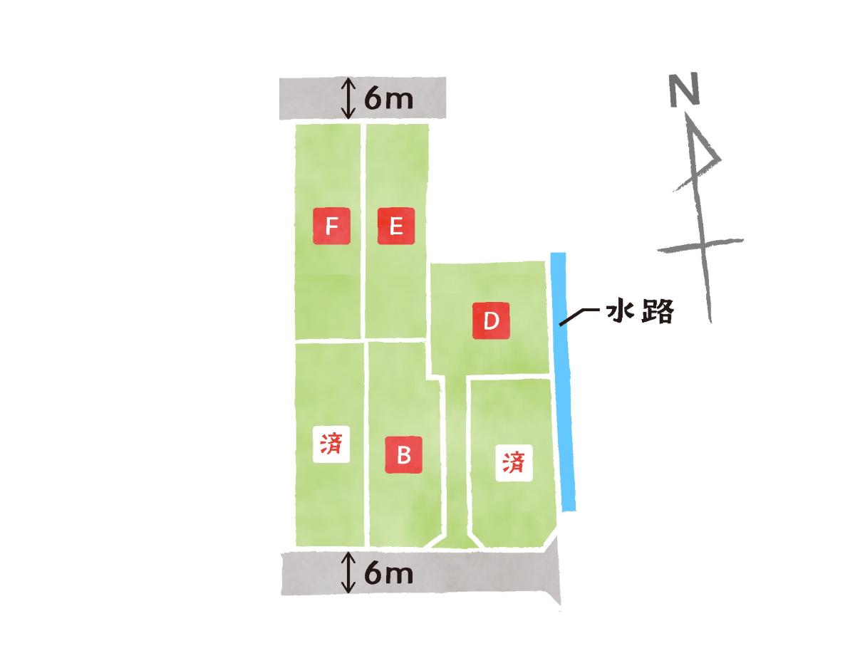 イイコトテラス　岐阜市上土居 土地 区画図