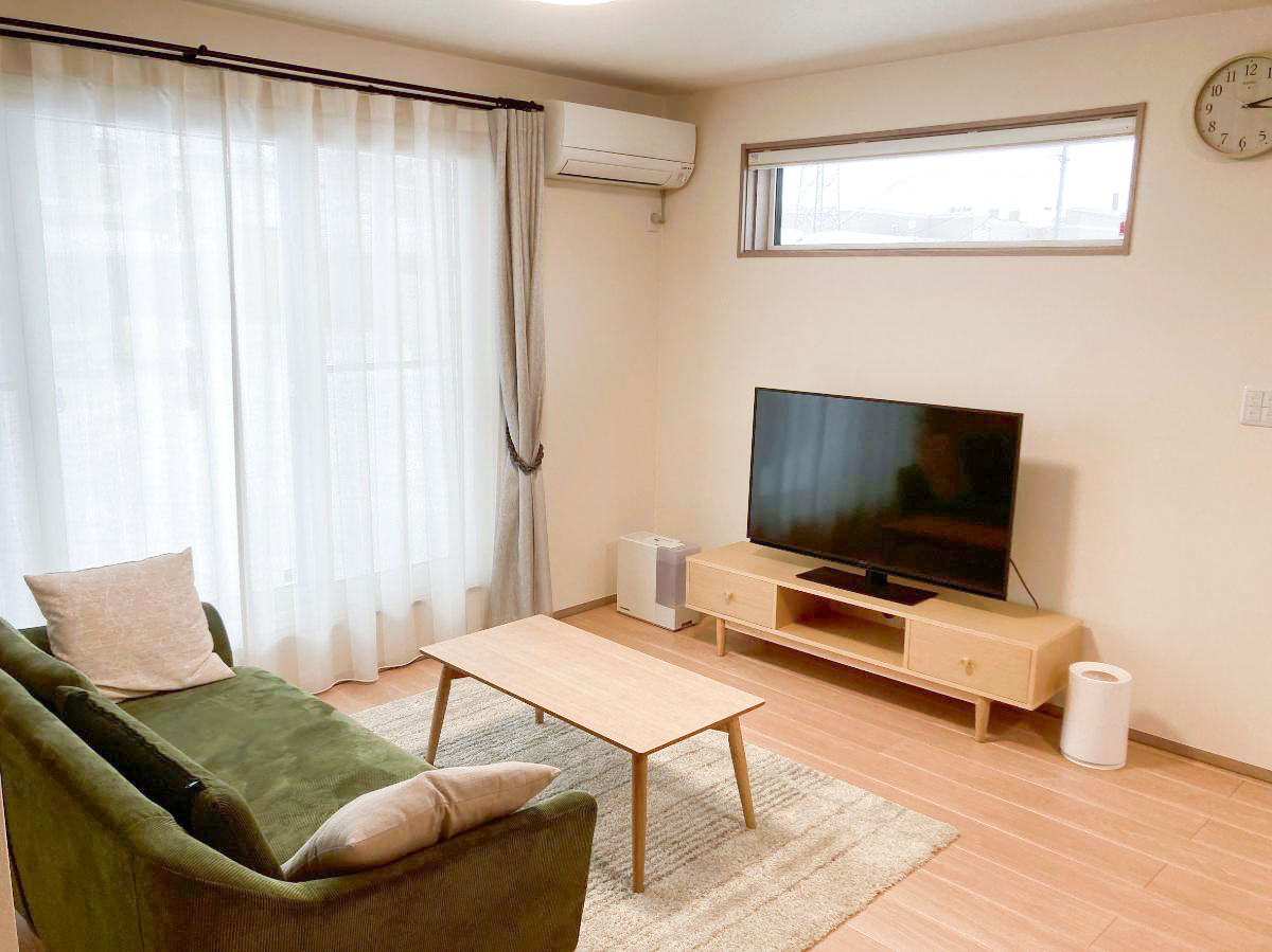 ラポールタウン名寄 モデルハウス 区画番号No.16 リビングの様子です。