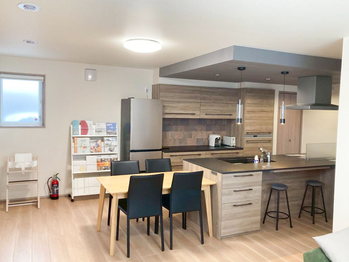 ラポールタウン名寄 モデルハウス 区画番号No.16 ダイニング・キッチンの様子です。