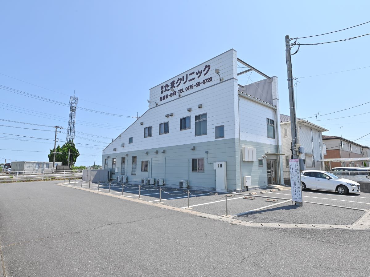 東金たまクリニックまで約830m～860m（徒歩11分）　診療科目は内科、胃腸科です。お子様の急な体調の変化にも安心です。【診療時間】9:00～12:00、15:30～18:30　【休診日】木曜日・日曜日・祝日