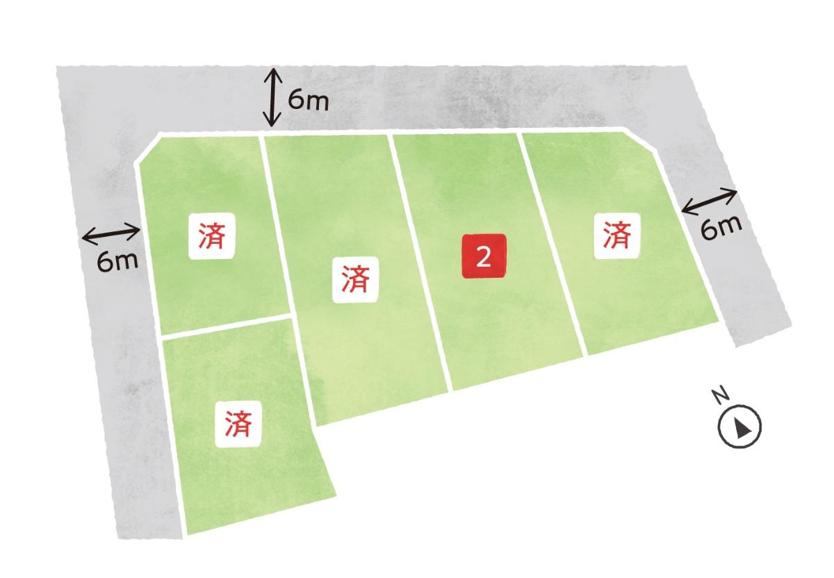 旭川市８条通２４丁目 土地 区画図