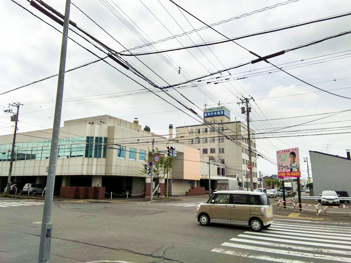 医療法人歓生会豊岡中央病院まで約400m（徒歩5分）　13診療科目がある病院です！