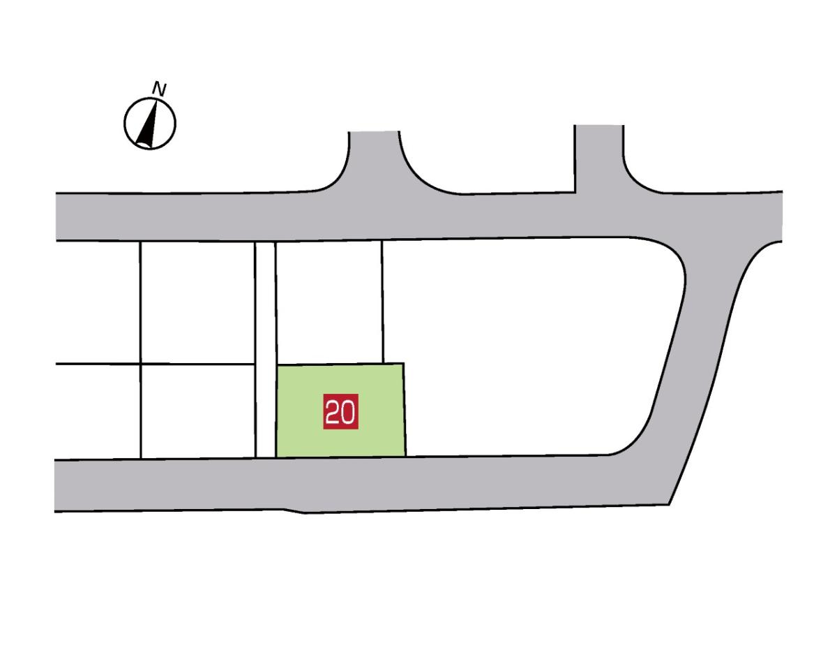 美しが丘にいはま　６街区２０ モデルハウス 区画図