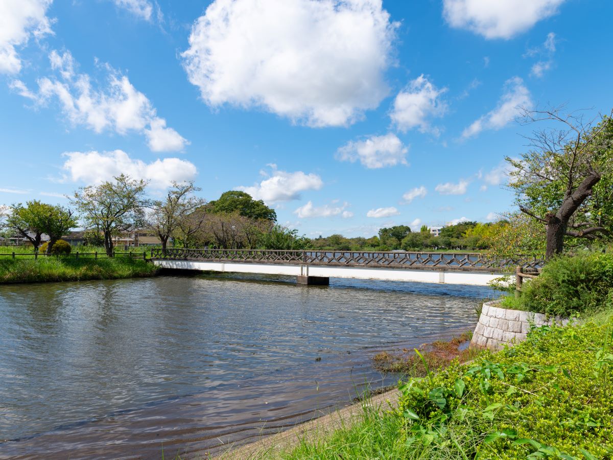 乙戸沼公園まで約2.3km～2.5km（車で約6分～約8分）　沼を囲む桜が有名な公園です。周辺は自然の宝庫で、冬はたくさんの渡り鳥を見ることができます。子どもの遊び場もあり、家族揃って釣りが楽しめます。 【駐車場利用時間】8:30～22:00