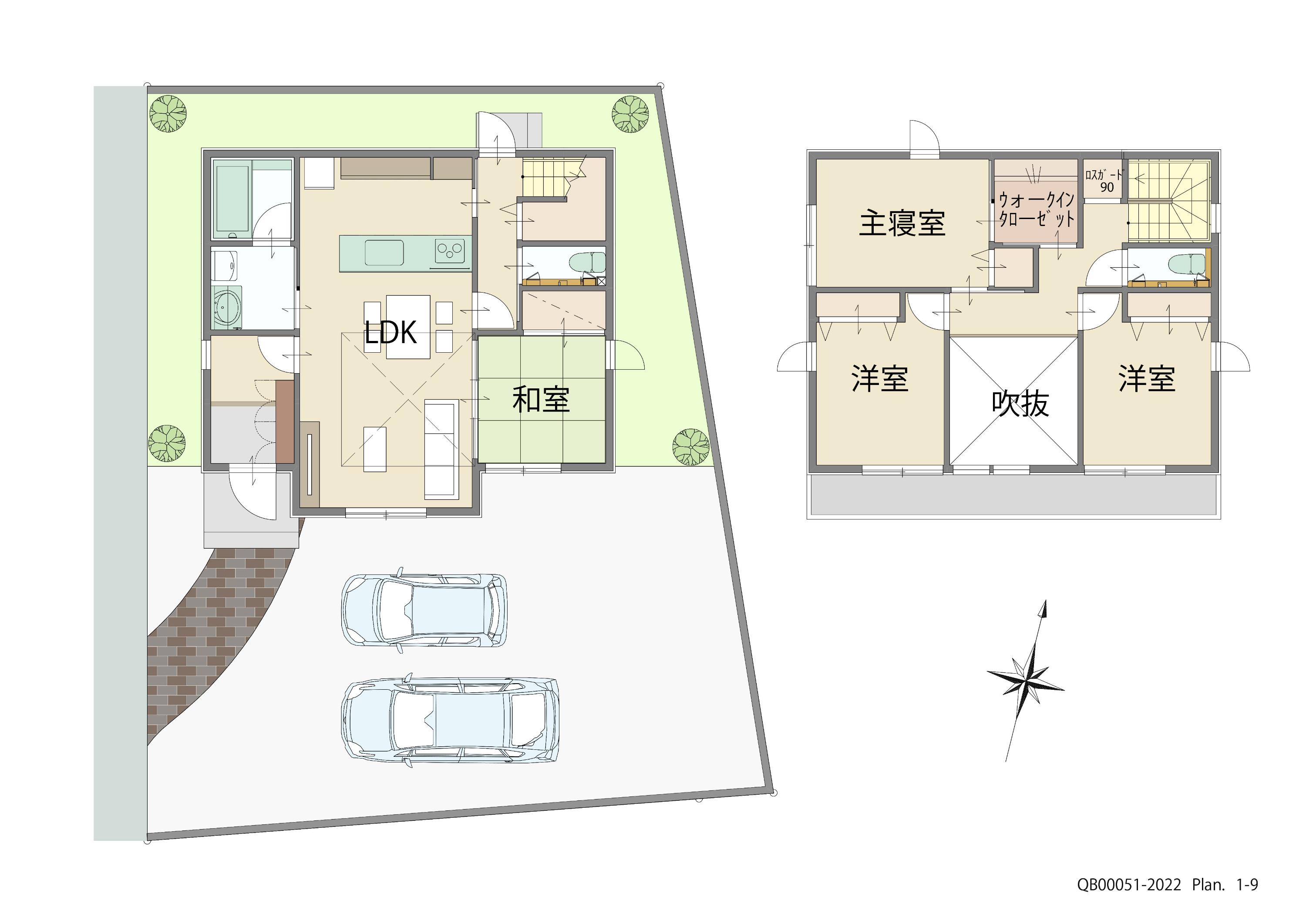 総社市中原 戸建 区画番号No.４ 間取り図