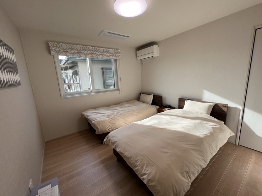 新潟市東区石山２丁目 モデルハウス 区画番号No.Ｂ シンプルでゆったりとした主寝室。ウォークインクローゼット完備で機能的に収納が可能