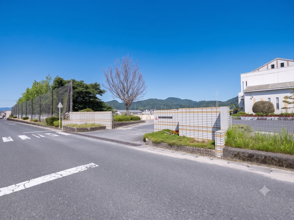 津山市立一宮小学校まで約850m～900m（徒歩11分～12分／車で約3分）　読み聞かせや環境整備、登下校の見守りなど、地域の方々によるボランティア活動が盛んな学校です。