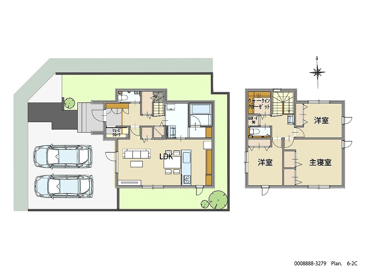 パークタウン曲渕分譲住宅 モデルハウス 区画番号No.10 間取り図