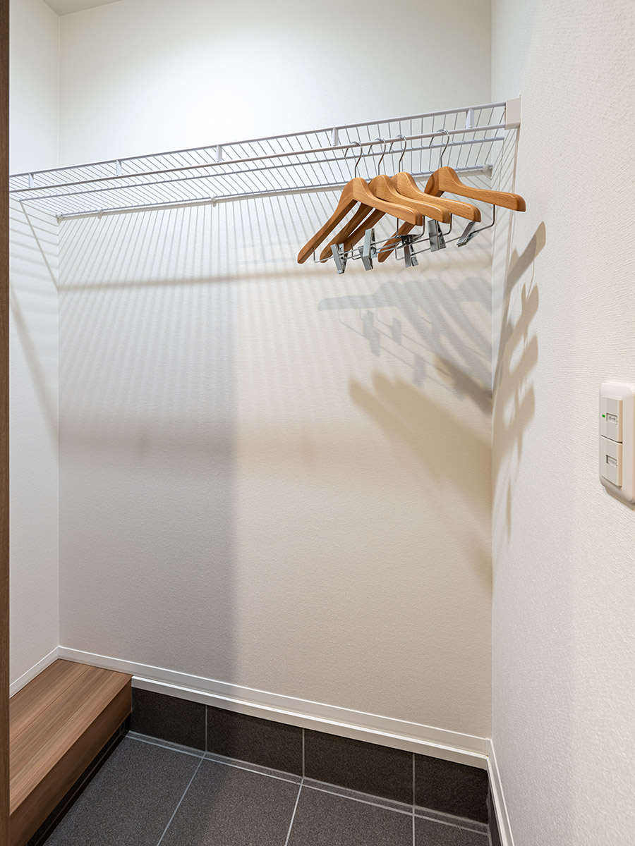 パークタウン曲渕分譲住宅 モデルハウス 区画番号No.10 シューズクロークです。