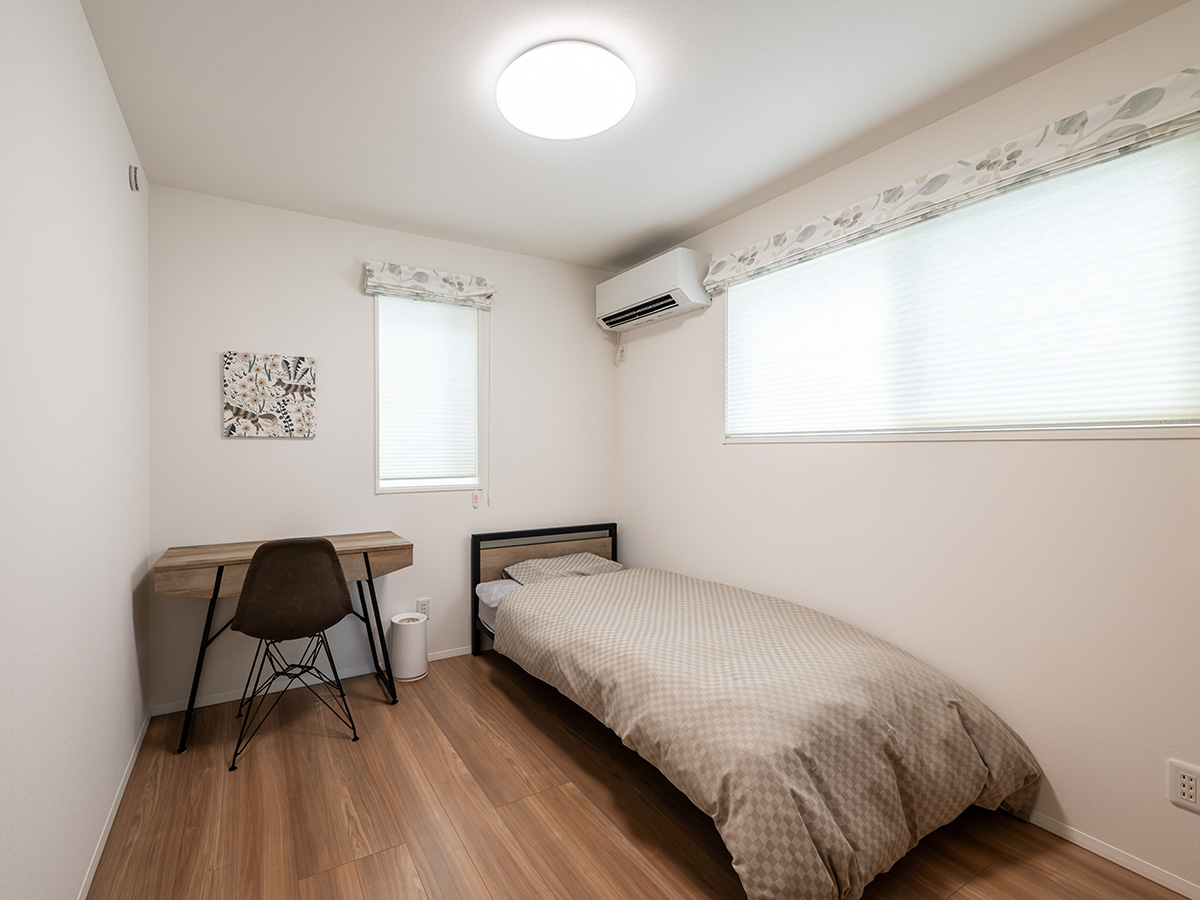 パークタウン曲渕分譲住宅 モデルハウス 区画番号No.10 南側 洋室です。