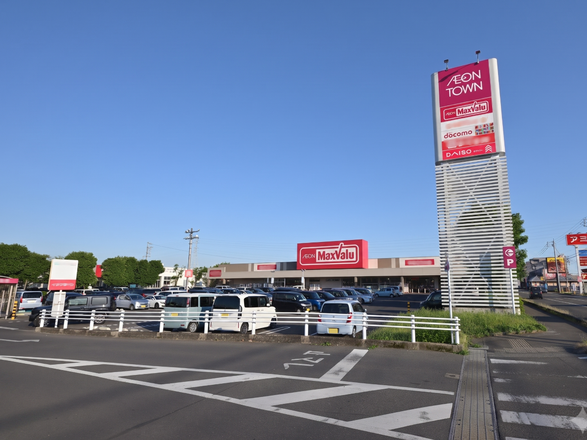 イオンタウン各務原まで約900m（徒歩12分）　マックスバリュ(各務原店)、ダイソー(イオンタウン各務原店)、西松屋(各務原蘇原店)など複数の店舗が集まっています。生活用品が色々揃い嬉しいですね。