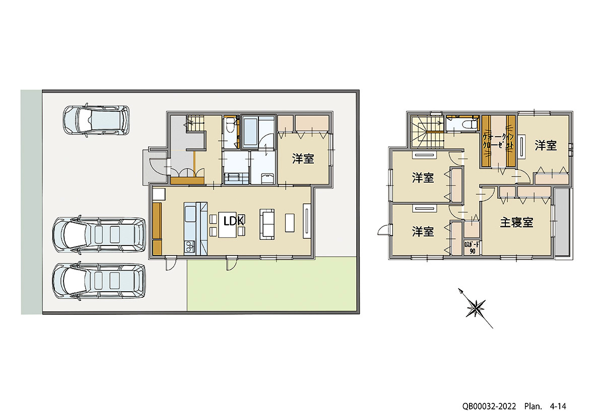 イイコトテラスみどりの 戸建 区画番号No.F51-88 間取り図