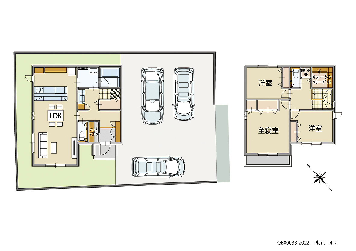 イイコトテラスみどりの 戸建 区画番号No.F47-2 間取り図