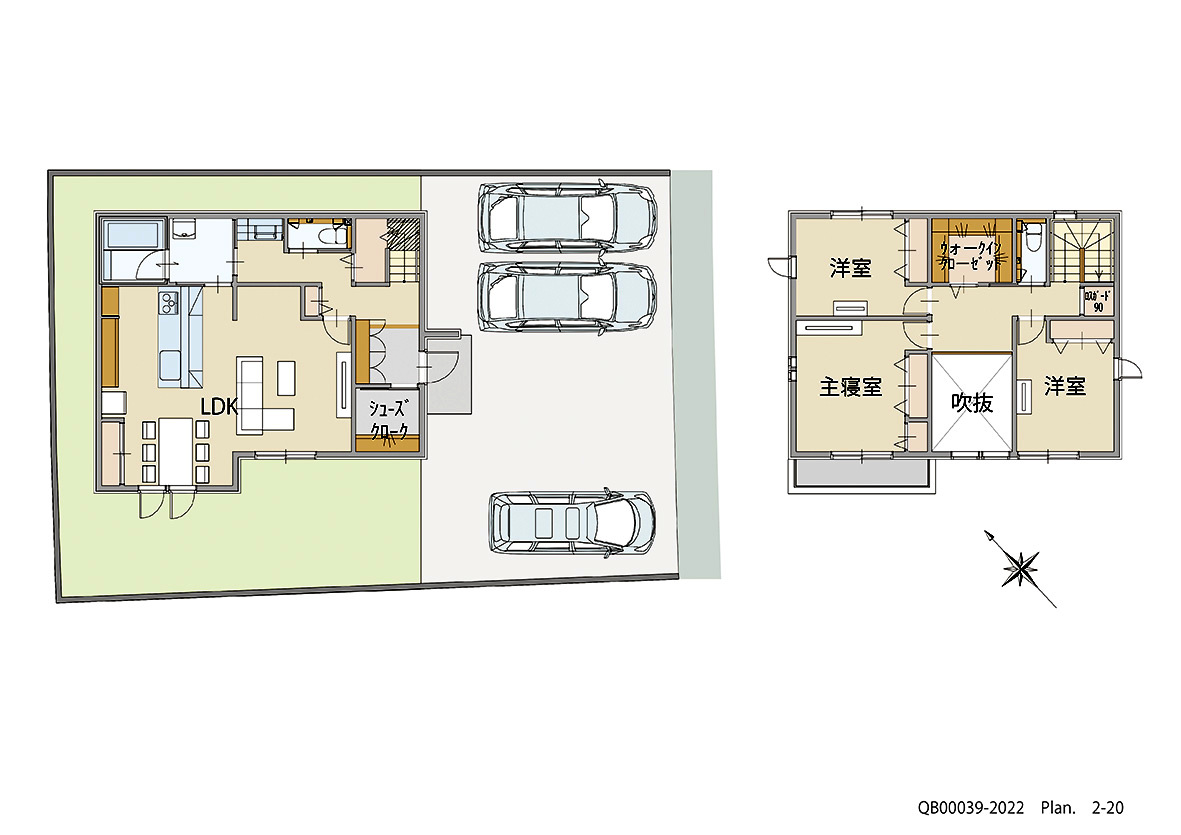 イイコトテラスみどりの 戸建 区画番号No.F47-3 間取り図