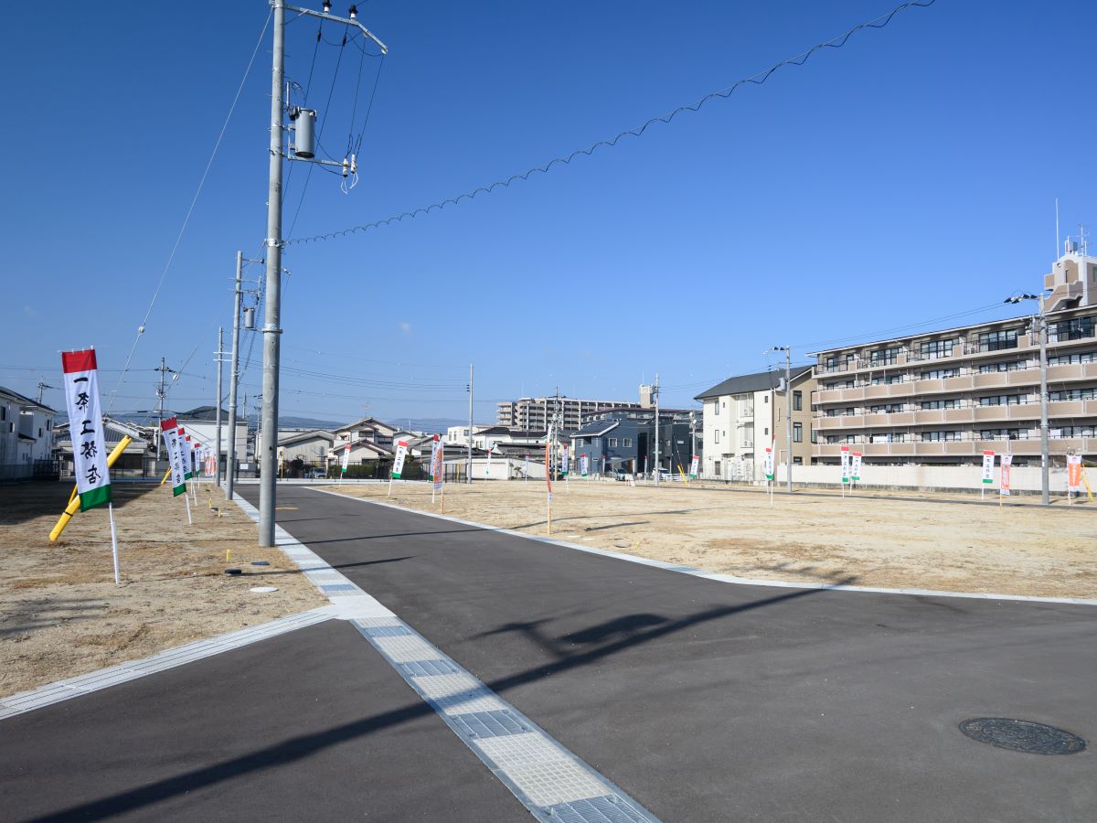 分譲地全景(分譲地南東より撮影。)　