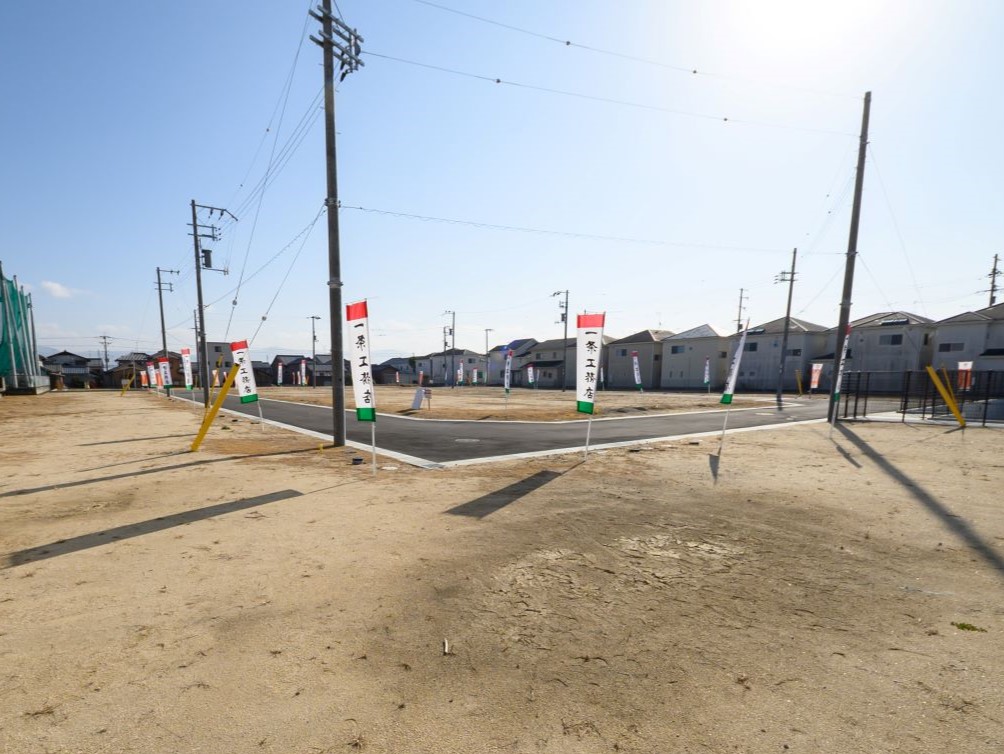 分譲地全景(分譲地北西より撮影。)　