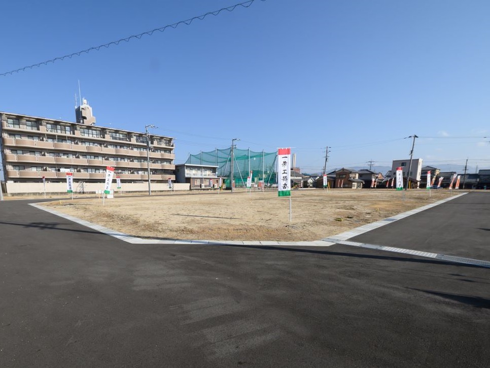 分譲地全景(分譲地南西より撮影。)　