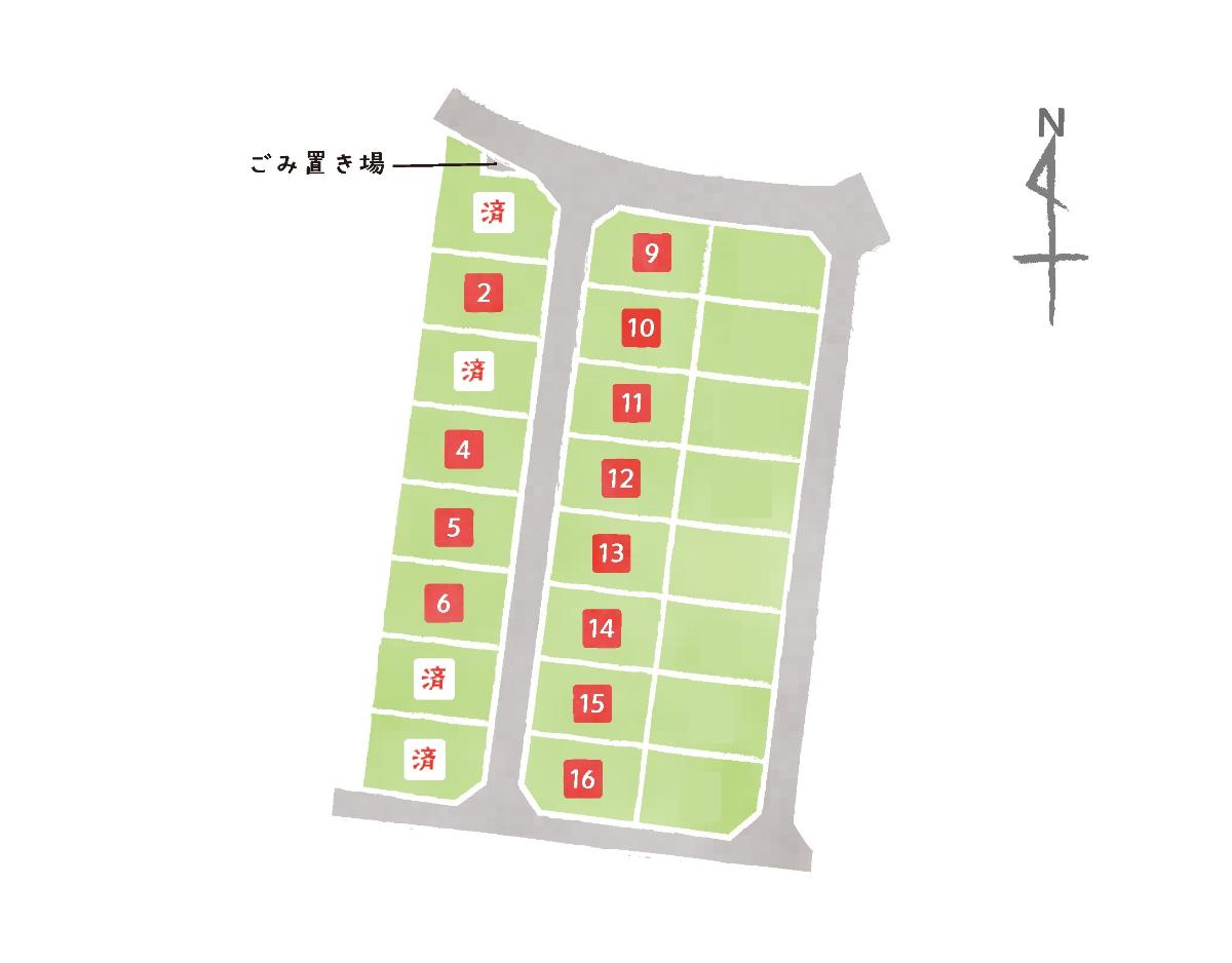 全24区画です！コミュニティの場として輪が広がり、新生活が楽しめそうですね！　