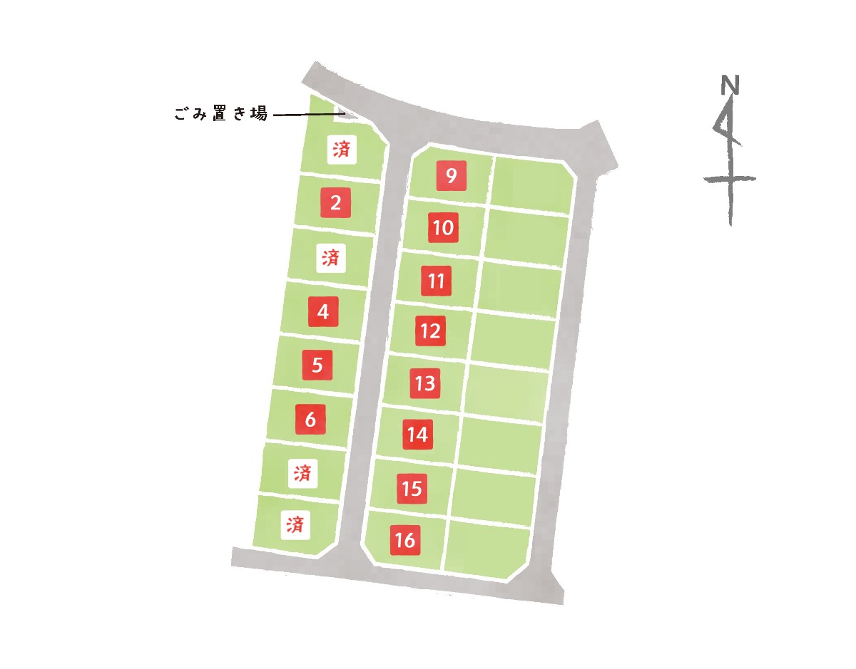 全24区画です！コミュニティの場として輪が広がり、新生活が楽しめそうですね！　