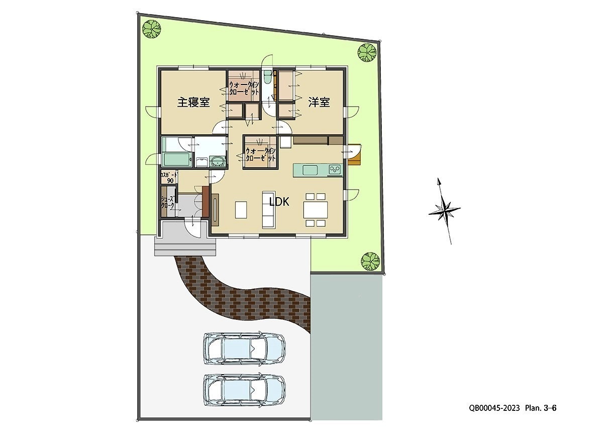 イイコトテラス野々島 戸建 区画番号No.2 間取り図