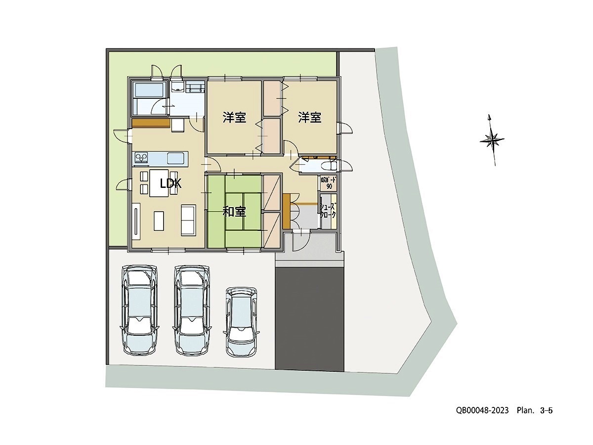イイコトテラス野々島 戸建 区画番号No.5 間取り図