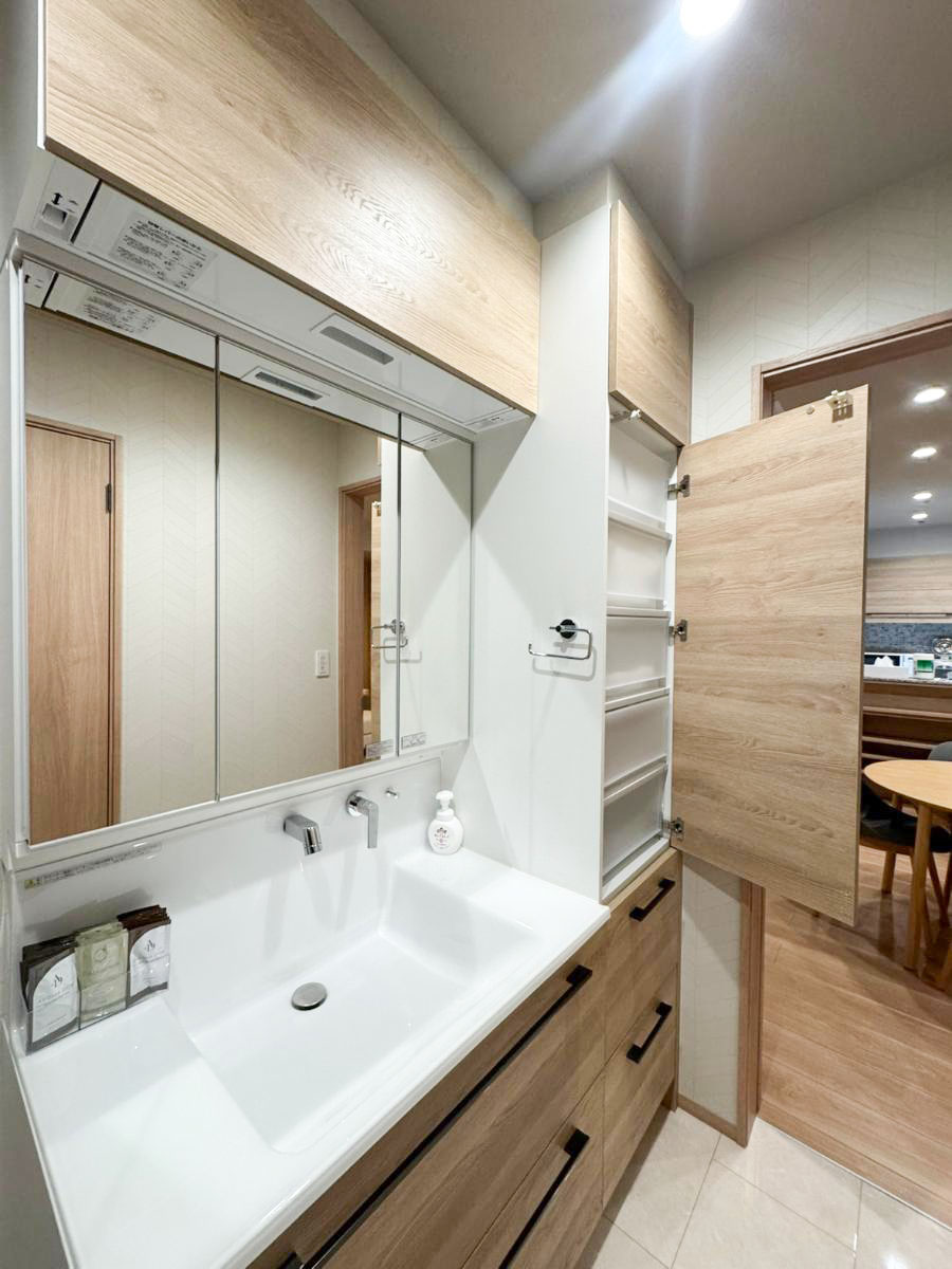 鳥取市浜坂６丁目 モデルハウス 区画番号No.23号地 洗面・脱衣室です。