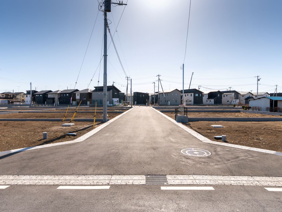 区画14～16・22・23の前面道路　