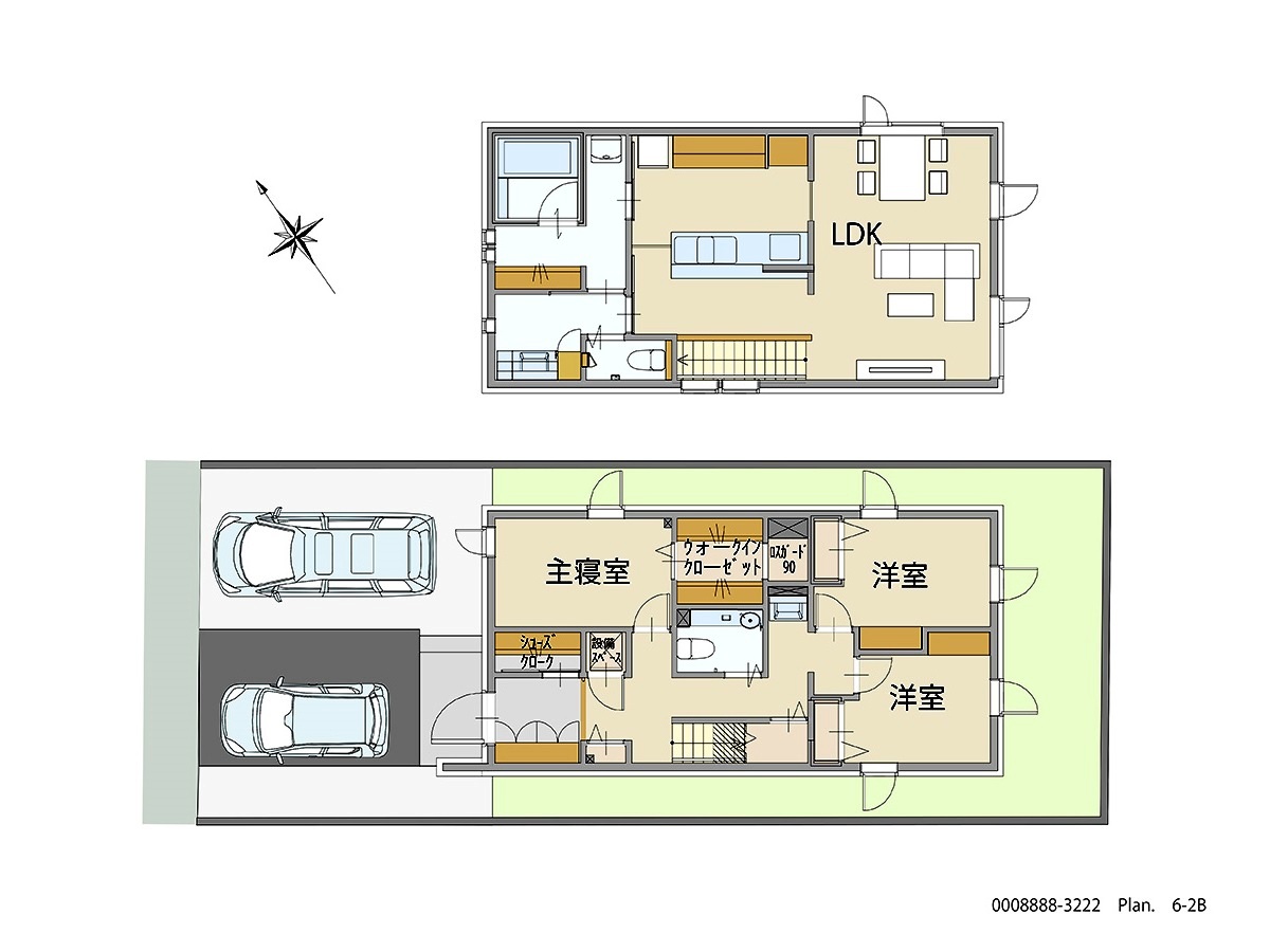 札幌市北区北２６条西１５丁目 モデルハウス 区画番号No.1 間取り図