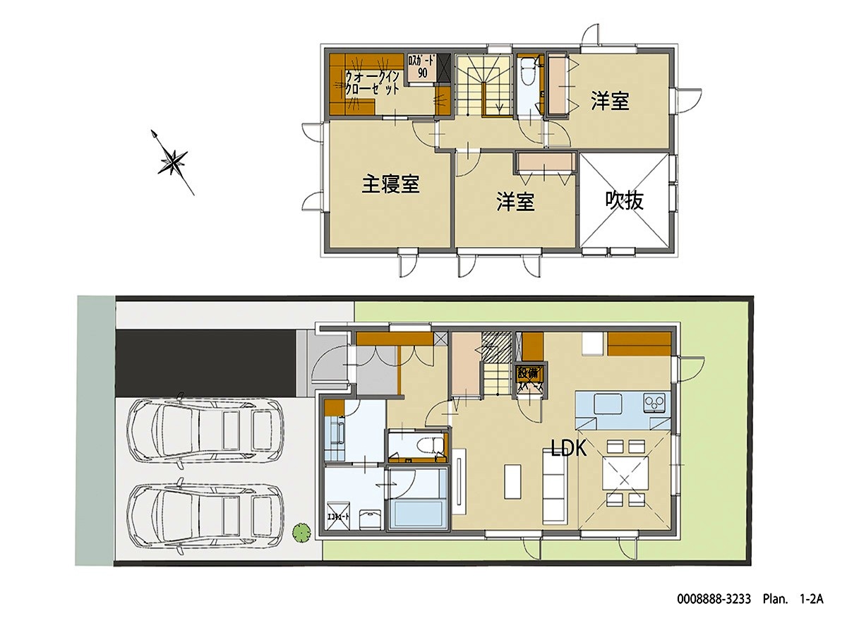 札幌市北区北２６条西１５丁目 モデルハウス 区画番号No.2 間取り図