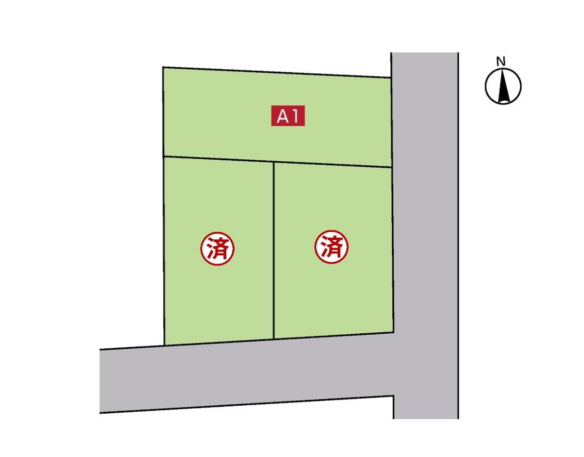 上江別西町 土地 区画図