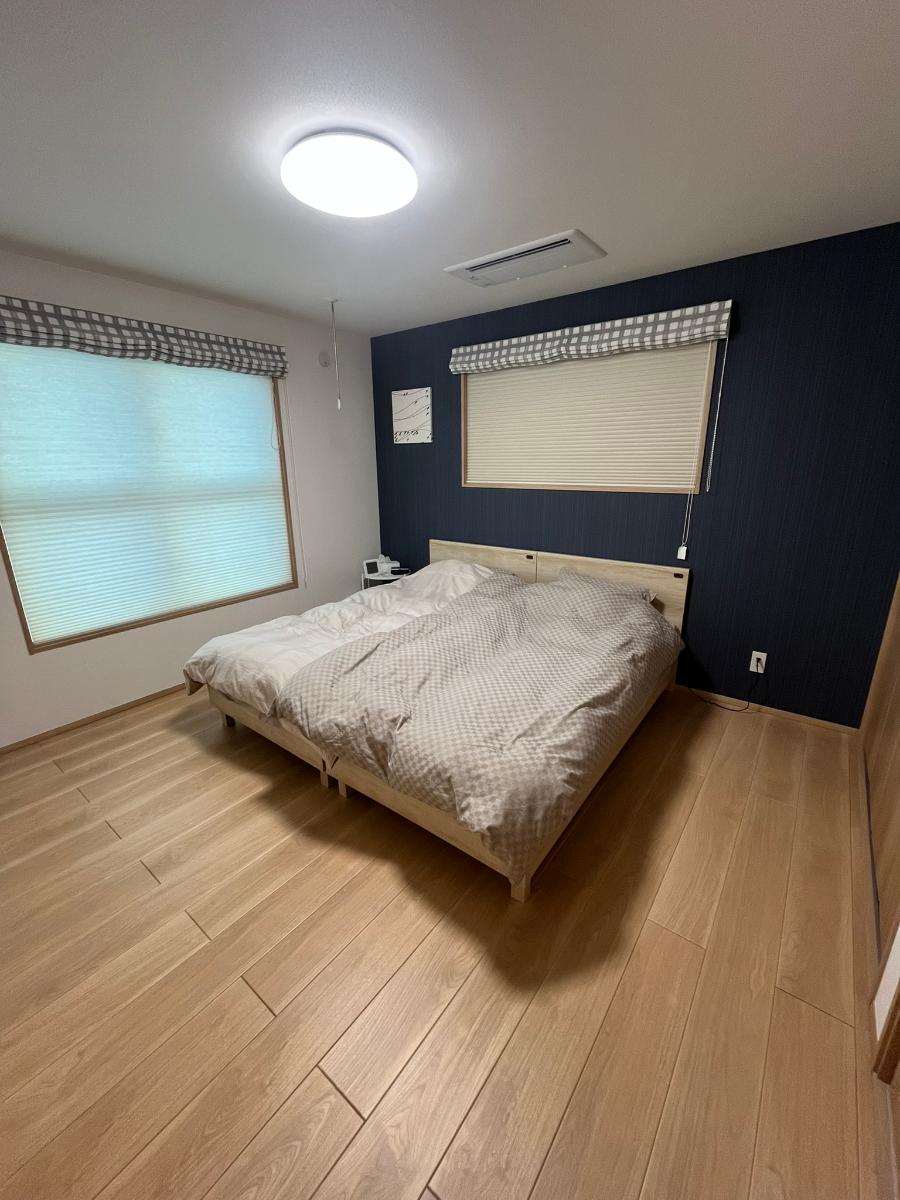 伊達市中道 分譲住宅 モデルハウス 区画番号No.6 収納のある主寝室!