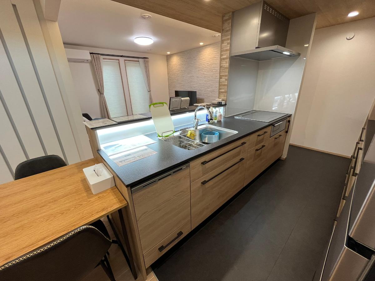 伊達市中道 分譲住宅 モデルハウス 区画番号No.6 使い勝手がよいキッチン♪