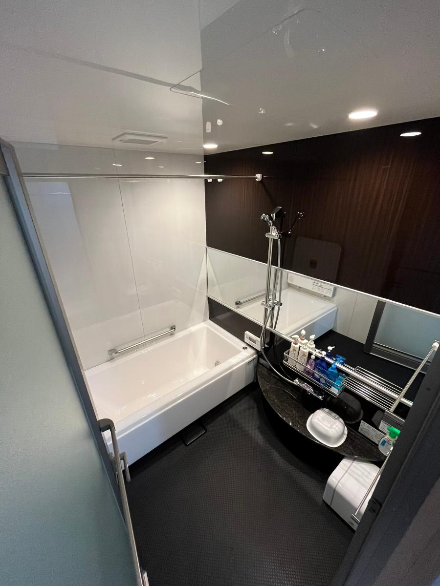 伊達市中道 分譲住宅 モデルハウス 区画番号No.6 広々とした浴室!